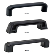 Bridge Handles Black Glass